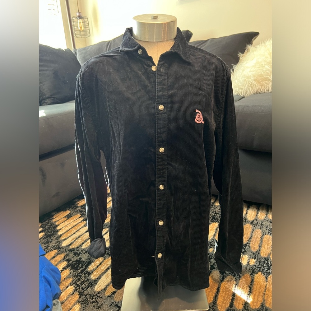Black Corduroy Flannel